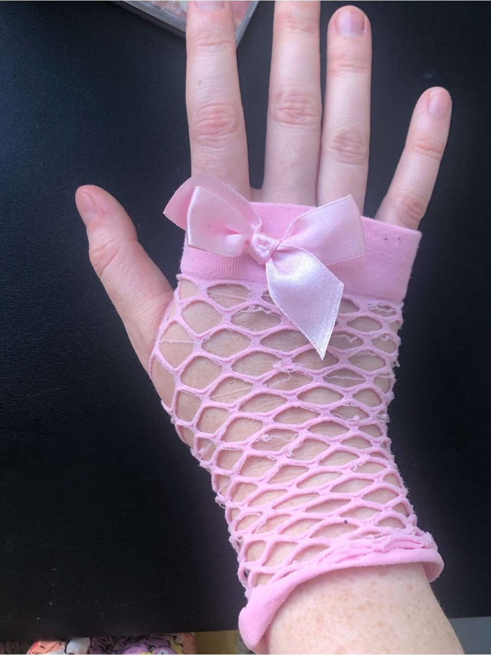Pink Cutout Mesh Two-Piece Set - Picture 5 of 6